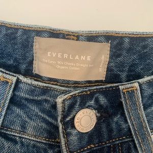 Everlane The 90's Curvy Cheeky Straight Jean 26 R Medium Wash Denim